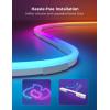 imageGovee RGBIC Neon Lights LED Smart Neon Rope Light 2 Works with Matter Alexa Google Assistant Custom DIY Neon Strip Lights for Living Room and Bedroom Decor Softer Material 164ft WhiteWhite