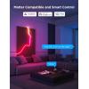 imageGovee RGBIC Neon Lights LED Smart Neon Rope Light 2 Works with Matter Alexa Google Assistant Custom DIY Neon Strip Lights for Living Room and Bedroom Decor Softer Material 164ft WhiteBlack