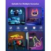 imageGovee RGBIC Neon Lights LED Smart Neon Rope Light 2 Works with Matter Alexa Google Assistant Custom DIY Neon Strip Lights for Living Room and Bedroom Decor Softer Material 164ft WhiteWhite