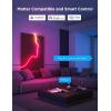imageGovee RGBIC Neon Lights LED Smart Neon Rope Light 2 Works with Matter Alexa Google Assistant Custom DIY Neon Strip Lights for Living Room and Bedroom Decor Softer Material 164ft WhiteBlack