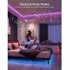 imageGovee Smart WiFi LED Strip Lights 50ft RGB Led Strip Lighting Work with Alexa and Google Assistant Color Changing Light Strip Music Sync LED Lights for Bedroom Party New Year Easy to Install50FT