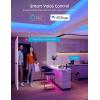 imageGovee Smart WiFi LED Strip Lights 50ft RGB Led Strip Lighting Work with Alexa and Google Assistant Color Changing Light Strip Music Sync LED Lights for Bedroom Party New Year Easy to Install100ft