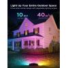 imageGovee Triad Outdoor Flood Lights RGBIC Multicolor Outdoor Lights with 4500LM Warm White and Cool White Smart WiFi Spotlight with App Control Aluminum Alloy IP66 Waterproof