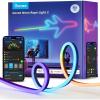 imageGovee RGBIC Neon Lights LED Smart Neon Rope Light 2 Works with Matter Alexa Google Assistant Custom DIY Neon Strip Lights for Living Room and Bedroom Decor Softer Material 164ft WhiteBlack