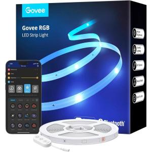 imageGovee 100ft LED Strip Lights Bluetooth RGB LED Lights with App Control 64 Scenes and Music Sync LED Strip Lighting for Bedroom Living Room Kitchen Party ETL Listed Adapter328ft