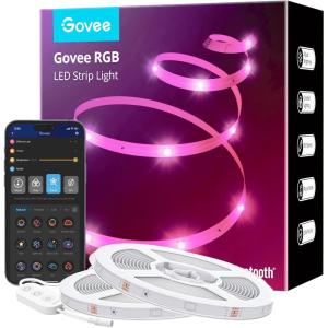 imageGovee 100ft LED Strip Lights Bluetooth RGB LED Lights with App Control 64 Scenes and Music Sync LED Strip Lighting for Bedroom Living Room Kitchen Party ETL Listed Adapter130ft