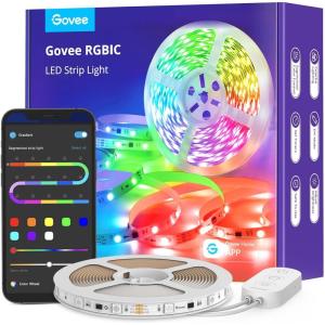 imageGovee 656ft RGBIC LED Strip Lights Color Changing LED Strips App Control via Bluetooth Smart Segmented Control Multiple Scenes Enhanced Music Sync LED Lights for Bedroom Home Decor 2 X 328ft164ft