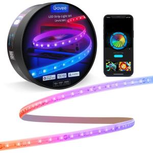 imageGovee RGBIC LED Strip Lights M1 with Matter 164ft WiFi LED Lights for Cabinet TV Bed and Gaming Desk Smart LED Lights Work with Apple Home Alexa Google Assistant Party Room Decor656ft