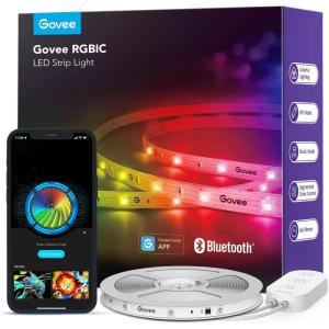 imageGovee RGBIC LED Strip Lights Smart LED Lights for Bedroom Bluetooth LED Lights APP Control DIY Multiple Colors on One Line Color Changing LED Strip Lighting Music Sync Christmas Decor 164ft328ft