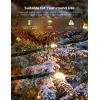 imageGovee Christmas Lights 2 RGBWIC 99FT 300LEDs Christmas Tree Lights with Shape Mapping Function Smart Holiday String Lights for Christmas Decor 130 Preset Scenes Voice and APP Control Green WireGreen