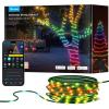 imageGovee Christmas Lights 2 RGBWIC 99FT 300LEDs Christmas Tree Lights with Shape Mapping Function Smart Holiday String Lights for Christmas Decor 130 Preset Scenes Voice and APP Control Green WireGreen