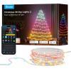 imageGovee Christmas Lights 2 RGBWIC 99FT 300LEDs Christmas Tree Lights with Shape Mapping Function Smart Holiday String Lights for Christmas Decor 130 Preset Scenes Voice and APP Control Green WireClear