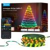 imageGovee Christmas Lights 2 RGBWIC 99FT 300LEDs Christmas Tree Lights with Shape Mapping Function Smart Holiday String Lights for Christmas Decor 130 Preset Scenes Voice and APP Control Green WireGreen