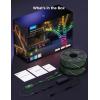 imageGovee Christmas Lights 2 RGBWIC 99FT 300LEDs Christmas Tree Lights with Shape Mapping Function Smart Holiday String Lights for Christmas Decor 130 Preset Scenes Voice and APP Control Green WireGreen