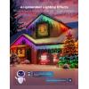 imageGovee Christmas Lights 2 RGBWIC 99FT 300LEDs Christmas Tree Lights with Shape Mapping Function Smart Holiday String Lights for Christmas Decor 130 Preset Scenes Voice and APP Control Green WireGreen