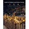 imageGovee Christmas Lights 66ft Smart RGBIC String Lights AppControlled 125 Scene Modes IP65 Waterproof Sync with Music Works with Alexa Holiday Party Decorations Indoor Outdoor33ft