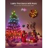 imageGovee Christmas Lights 66ft Smart RGBIC String Lights AppControlled 125 Scene Modes IP65 Waterproof Sync with Music Works with Alexa Holiday Party Decorations Indoor Outdoor33ft