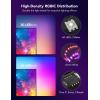 imageGovee Envisual TV Backlight T2 with Dual Cameras 164ft RGBIC WiFi LED Backlights for 7585 inch TVs Double Light Beads for Home Decorations Smart App Control Music Sync21FT for 98100 TV
