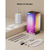 imageGovee Floor Lamp 2 with Matter RGBIC Warm Cool White LED Floor Lamp Works with Alexa 1725lm Corner Floor Lamp with Music Sync Scene Modes Smart Floor Lamp for Bedroom Living Room Studio BlackSilver