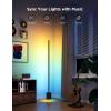 imageGovee Floor Lamp 2 with Matter RGBIC Warm Cool White LED Floor Lamp Works with Alexa 1725lm Corner Floor Lamp with Music Sync Scene Modes Smart Floor Lamp for Bedroom Living Room Studio BlackBlack