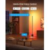 imageGovee Floor Lamp 2 with Matter RGBIC Warm Cool White LED Floor Lamp Works with Alexa 1725lm Corner Floor Lamp with Music Sync Scene Modes Smart Floor Lamp for Bedroom Living Room Studio BlackBlack