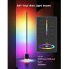 imageGovee Floor Lamp 2 with Matter RGBIC Warm Cool White LED Floor Lamp Works with Alexa 1725lm Corner Floor Lamp with Music Sync Scene Modes Smart Floor Lamp for Bedroom Living Room Studio BlackBlack