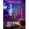 imageGovee Glide Wall Lights RGBIC LED Lights Smart Gaming Lights Works with Alexa and Google Assistant RGB Light Bar LED Wall Lights for Bedroom 2 Panels Set 3 SectionsPanel6 Pcs