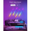 imageGovee Glide Wall Lights RGBIC LED Lights Smart Gaming Lights Works with Alexa and Google Assistant RGB Light Bar LED Wall Lights for Bedroom 2 Panels Set 3 SectionsPanel6 Pcs