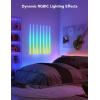 imageGovee Glide Wall Lights RGBIC LED Lights Smart Gaming Lights Works with Alexa and Google Assistant RGB Light Bar LED Wall Lights for Bedroom 2 Panels Set 3 SectionsPanel14 Pcs