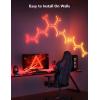 imageGovee Glide Y Lights RGBIC LED Gaming Lights for Wall Smart WiFi Game Lights with Music Sync DIY and Timer Feature Gaming Room Lights LED Lights for Gaming Setup Wall Lights 7 Pack7 Packs
