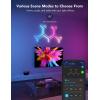imageGovee Glide Y Lights RGBIC LED Gaming Lights for Wall Smart WiFi Game Lights with Music Sync DIY and Timer Feature Gaming Room Lights LED Lights for Gaming Setup Wall Lights 7 Pack7 Packs
