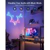 imageGovee Glide Y Lights RGBIC LED Gaming Lights for Wall Smart WiFi Game Lights with Music Sync DIY and Timer Feature Gaming Room Lights LED Lights for Gaming Setup Wall Lights 7 Pack7 Packs