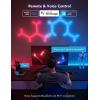 imageGovee Glide Y Lights RGBIC LED Gaming Lights for Wall Smart WiFi Game Lights with Music Sync DIY and Timer Feature Gaming Room Lights LED Lights for Gaming Setup Wall Lights 7 Pack7 Packs