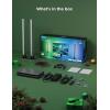 imageGovee HDMI 21 Sync Box Kit 2 Includes AI Sync Box Light Bars and Monitor Backlight Supports 8K60Hz 4K144Hz VRR and ALLM Works with Matter and Alexa RGBIC Light Strip for 2734 inch Monitor