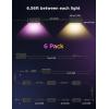 imageGovee Outdoor Deck Lights RGBIC Outdoor Lights with 4000K White Light IP65 Smart Fence Lights with App Control Voice Control LED Path Lights for Outdoor DecorWired 6 Packs 328ft6 Packs