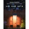 imageGovee Outdoor Deck Lights RGBIC Outdoor Lights with 4000K White Light IP65 Smart Fence Lights with App Control Voice Control LED Path Lights for Outdoor DecorWired 6 Packs 328ft6 Packs