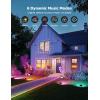 imageGovee Outdoor Flood Lights 2 RGBIC Warm Cold White LED Lights 50 Scene Modes for Party Landscape Lighting Upgrated IP66 with App Control Wired 4 Pack6 pack