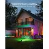 imageGovee Outdoor Flood Lights 2 RGBIC Warm Cold White LED Lights 50 Scene Modes for Party Landscape Lighting Upgrated IP66 with App Control Wired 4 Pack6 pack