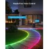 imageGovee Outdoor Neon Rope Lights 328ft RGBIC IP67 Waterproof Christmas Decorations with 64 Scene Modes Music Sync Flexible LED Outdoor Lights Christmas Lights Work with Alexa Google Assistant656ft