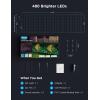 imageGovee Outdoor Net Lights 28  47ft with RGBIC and DIY Functions 240 LEDs Smart Net Lights with 64 Modes for Bush Patio Decor IP65 Waterproof Compatible with Alexa ampamp Google Assistant Green Wire2894ft