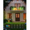 imageGovee Outdoor Net Lights 28  47ft with RGBIC and DIY Functions 240 LEDs Smart Net Lights with 64 Modes for Bush Patio Decor IP65 Waterproof Compatible with Alexa ampamp Google Assistant Green Wire2847ft
