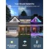 imageGovee Permanent Outdoor Lights 2 100ft RGBIC Outdoor Lights with 72 LED Lights IP67 Waterproof 100 Scene Modes with 40lm White for Outdoor Decorations Works with Alexa Google Assistant WhiteWhite