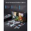 imageGovee Permanent Outdoor Lights 2 100ft RGBIC Outdoor Lights with 72 LED Lights IP67 Waterproof 100 Scene Modes with 40lm White for Outdoor Decorations Works with Alexa Google Assistant WhiteWhite