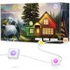 imageGovee Permanent Outdoor Lights 2 100ft RGBIC Outdoor Lights with 72 LED Lights IP67 Waterproof 100 Scene Modes with 40lm White for Outdoor Decorations Works with Alexa Google Assistant WhiteWhite
