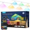 imageGovee Permanent Outdoor Lights 2 100ft RGBIC Outdoor Lights with 72 LED Lights IP67 Waterproof 100 Scene Modes with 40lm White for Outdoor Decorations Works with Alexa Google Assistant WhiteWhite