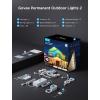 imageGovee Permanent Outdoor Lights 2 100ft RGBIC Outdoor Lights with 72 LED Lights IP67 Waterproof 100 Scene Modes with 40lm White for Outdoor Decorations Works with Alexa Google Assistant WhiteWhite