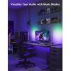 imageGovee RGBIC Gaming Light Bars H6047 with Smart Controller WiFi Smart LED Gaming Lights with Music Modes and 60 Scene Modes Built Works with Alexa ampamp Google Assistant Game Room Lights DecorPurple