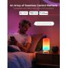 imageGovee RGBIC Smart Table Lamp 2 Touch Bedside Small Table Lamp Work with Matter Alexa LED Desk Lamp with 64 Scene Modes Color Changing Lamp for Bedroom Living Room Dimmable Night LightCorded