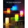 imageGovee RGBIC Smart Table Lamp 2 Touch Bedside Small Table Lamp Work with Matter Alexa LED Desk Lamp with 64 Scene Modes Color Changing Lamp for Bedroom Living Room Dimmable Night LightCorded