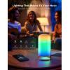 imageGovee RGBIC Smart Table Lamp 2 Touch Bedside Small Table Lamp Work with Matter Alexa LED Desk Lamp with 64 Scene Modes Color Changing Lamp for Bedroom Living Room Dimmable Night LightCorded